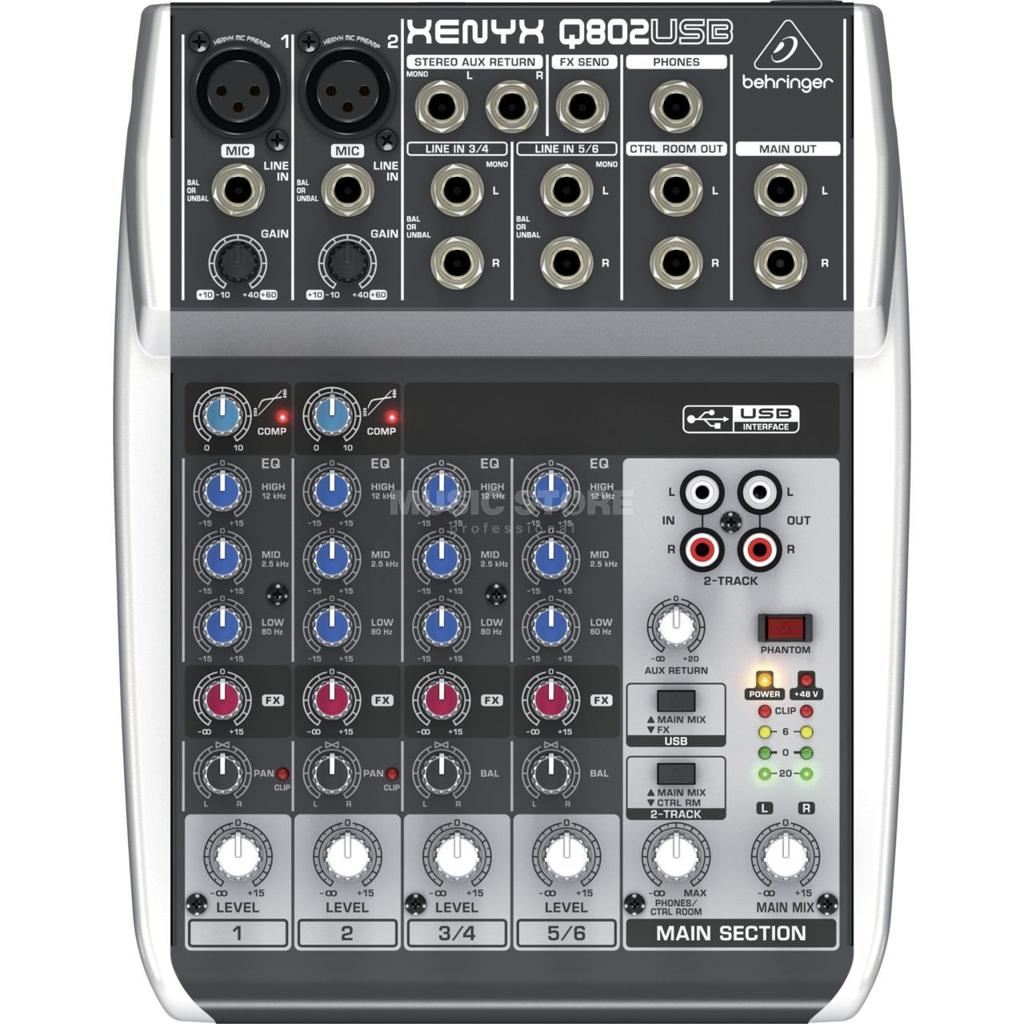 Behrenger Xenyx Q802 USB Audio Mixer