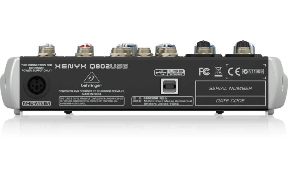 Behrenger Xenyx Q802 USB Audio Mixer - Image 2